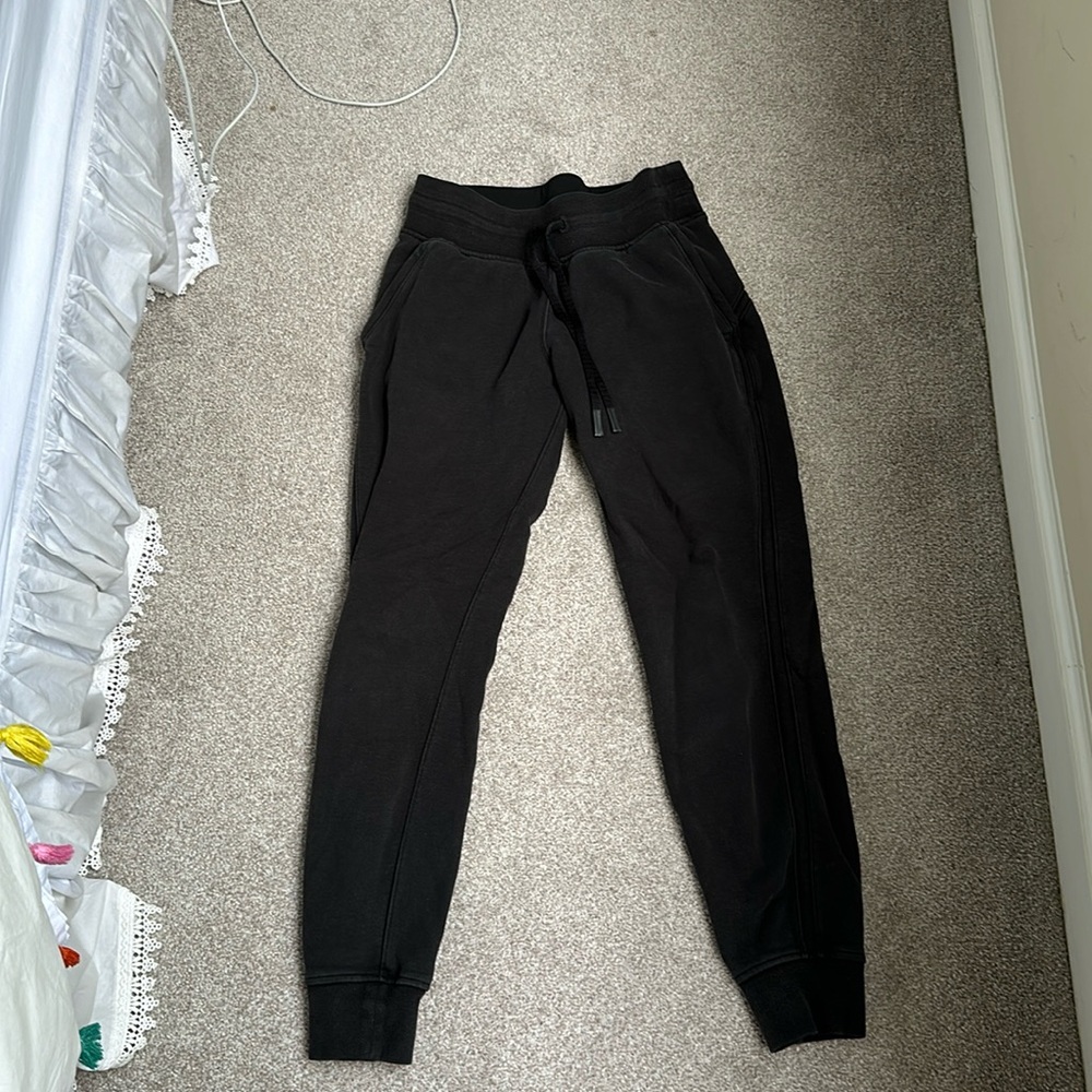Black lululemon jogger sweatpants. Size 2.
